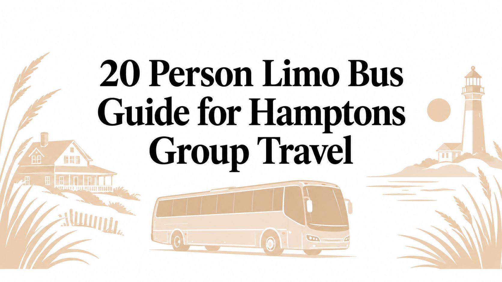 20 Person Limo Bus Guide for Hamptons Group Travel