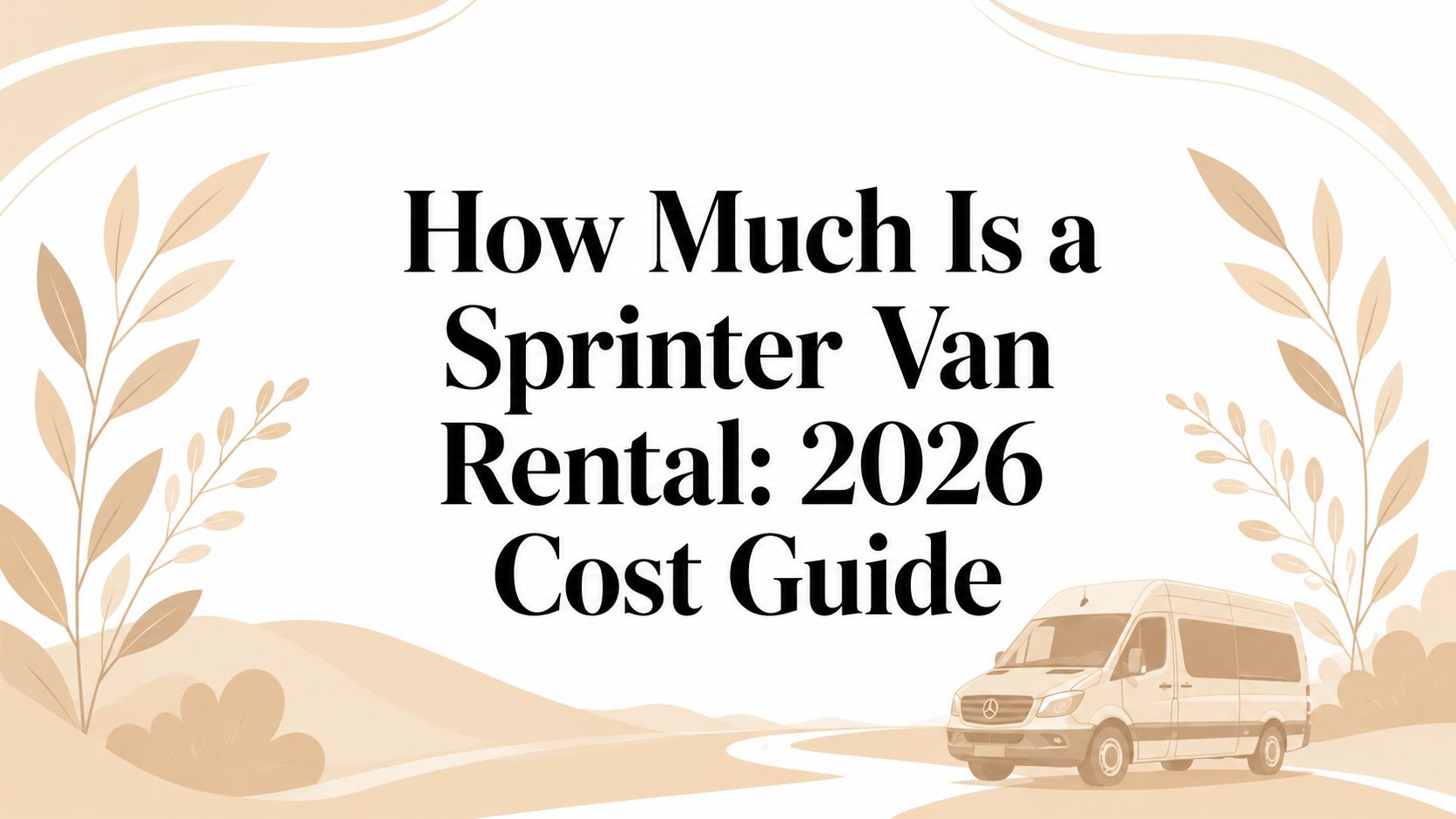 How Much Is a Sprinter Van Rental: 2026 Cost Guide
