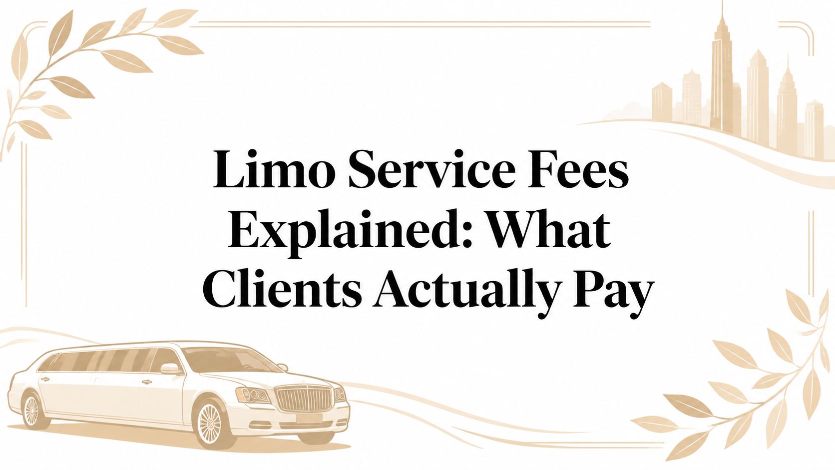 Limo Service Fees Explained: What Clients Actually Pay